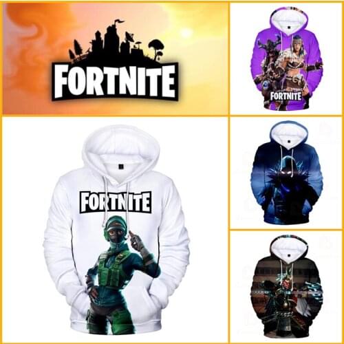 Women Man 3D Printed Hoodie Boys Girls Fortnite Victory Cartoon Tops Baby Clothes 8 To 19 Years Kids Jacket Shooter Game Hero