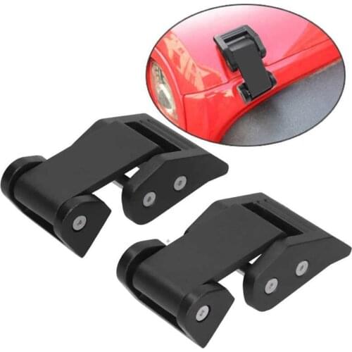 Engine Hood Latch Lock Buckle Kit Aluminum Alloy Black Fit for Jeep Wrangler / Gladiator automobiles accessories