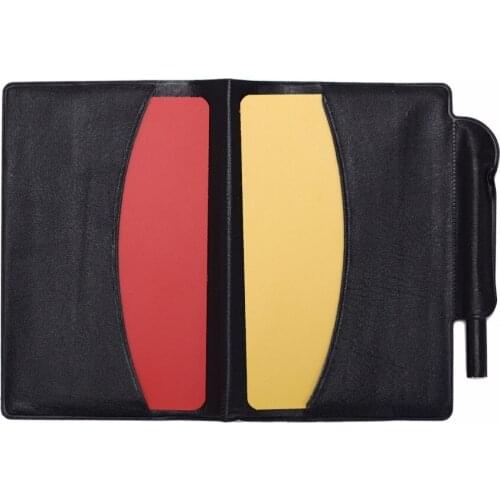 1Set Soccer Referee Red Yellow Card Pencil Sports Notebook Personalized Sport Match Soccer Sheet Set Note Notebook