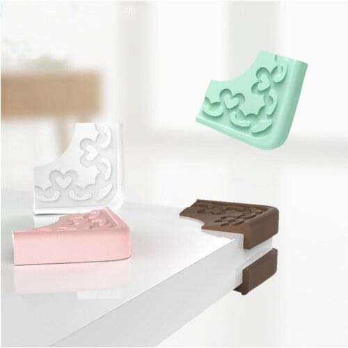 1Pcs 45*45mm Children Protection Corner Soft Silicone Table Desk Children Safety Corner Baby Safety Edge Guards