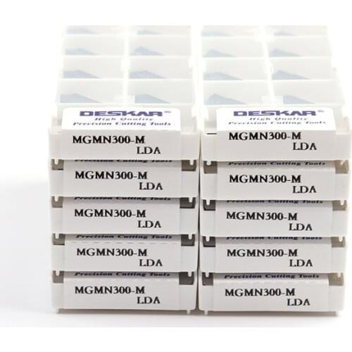 10pcs MGMN300-M-LDA carbide inserts, CVD coating, cut steel,stainless steel and cast iron, D-E-S-K-A-R brand