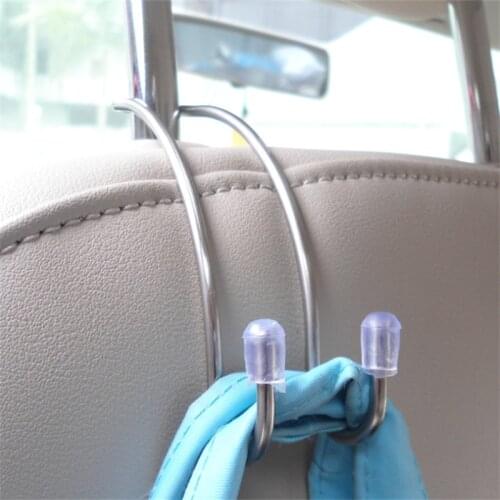 2 Pieces of Stainless Steel Seat Back Hook Car Hook Hidden Multifunctional Car Seat Back Storage Hook Universal Hook
