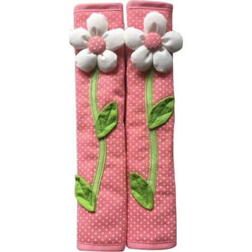 2PCS Pastoral Flower Polka Dot Door/Refrigerator Handle Cover Fridge Door Handle Gloves Home Decor Kitchen Accessories Pink