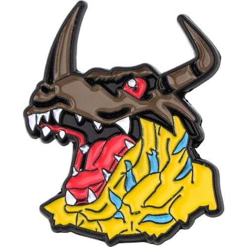 20pcs/lot J3074 Cartoon Monster Metal Enamel Pins and Brooches for Women Men Lapel Pin Backpack Hat Badge Kids Gifts