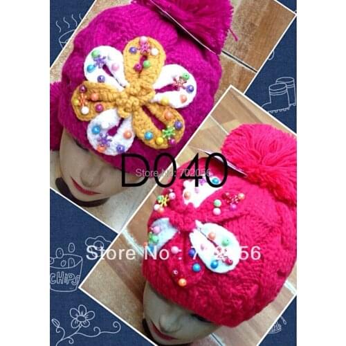 2015 winter girls Crochet Beanie Hats Skull Caps hat tamhat barret Handmade mixed style colors 30pcs/lot #3454