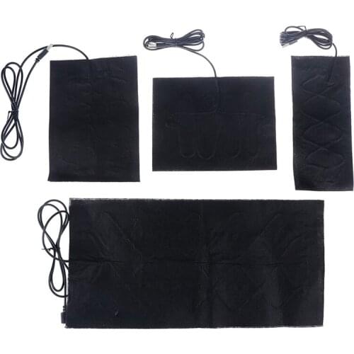 4PCS/1pc USB Warm Paste Pads Fast-Heating Carbon Fiber Heating Pad Safe Heating Warmer Pad For Cloth Vest Jacket Shoes Socks