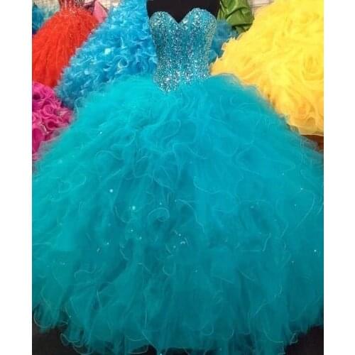 ANGELSBRIDEP High-Grade Sweet 16 Quinceanera Dresses 2021 Sparkly Crystals Vestido De 15 Anos Party Debutante Gowns Hot Sale