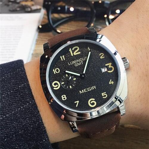 MEGIR Original Brand Fashion Mens Watch Quartz Watch Men Waterproof Wrist watch Military Clock relogio masculino
