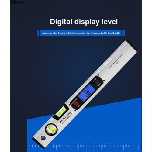 Digital Protractor Angle Finder Inclinometer Electronic Level 360 Degree Without Magnets Level Angle Slope Test Ruler 400mm