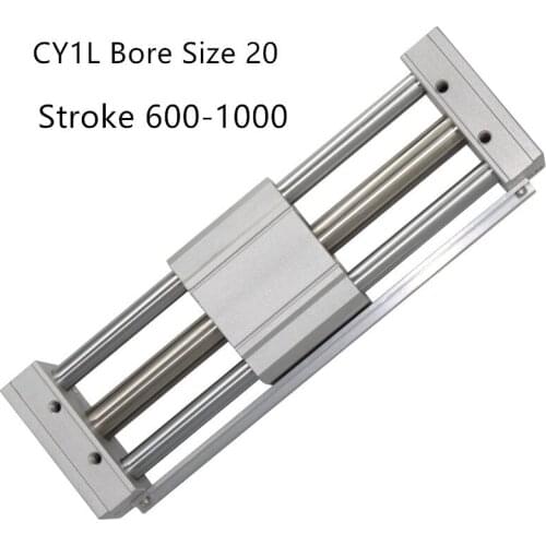 CY1L CY1L20 RMTL Magnetically Coupled Rodless SMC Air Cylinder CY1L20-600 CY1L20-700 CY1L20-800 CY1L20-900 CY1L20-1000