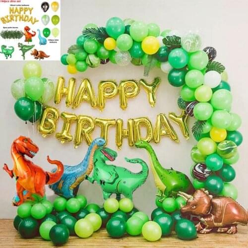 Dinosaur Birthday Party Decorations Balloons Set boy kids Birthday Decor Ballons Dinosaur Party Supplies Globo Balon Decor