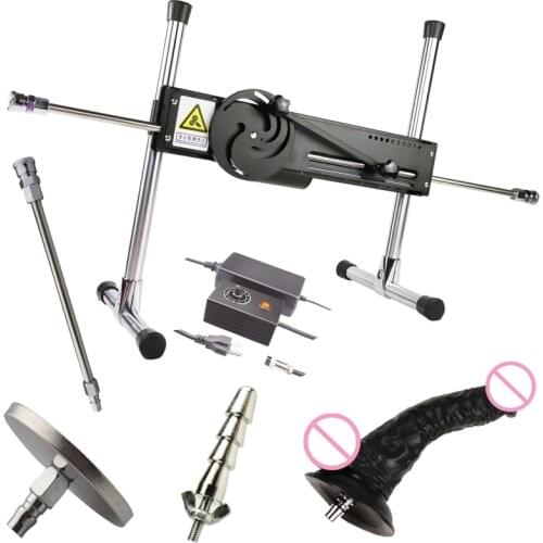 FREDORCH Powerful Premium ultra quiet Sex Machine for Women Vac-U-Lock,Suction Cup,Extension Tube,Black Dildo Adult Product