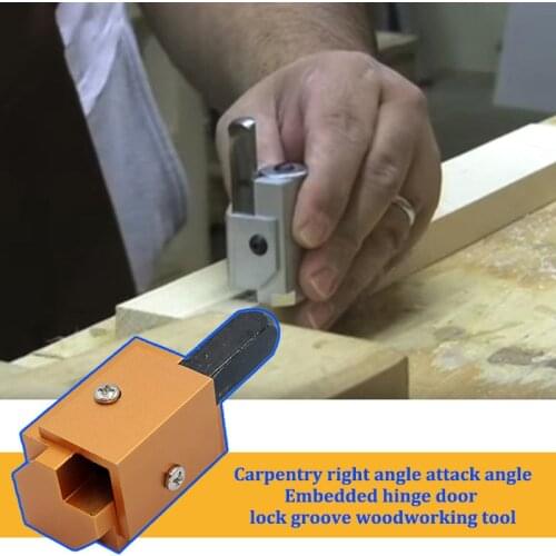 Corner Chisel Tool High Accuracy Quick Cutting Hinge Recess Corner Wood Chiseling Tool for Squaring Hinge Recess JS22