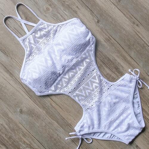 Elegant Vintage Lace Bodysuit Women Black Sexy Swimsuit Hollow Out Bathing Suit Push Up Swimming Suit femme One Piece Swimwear