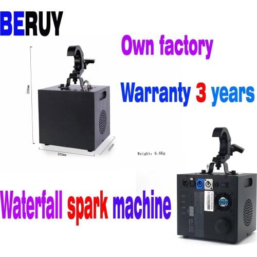 Beruy600w cold spark wedding bar celebration performance dmx flame source and remote control waterfall spraying firework machine