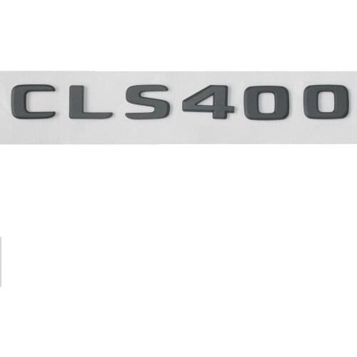 Matte Black Trunk Flat Letters FOR CLS 400 Emblems Badges for Mercedes Benz CLS400