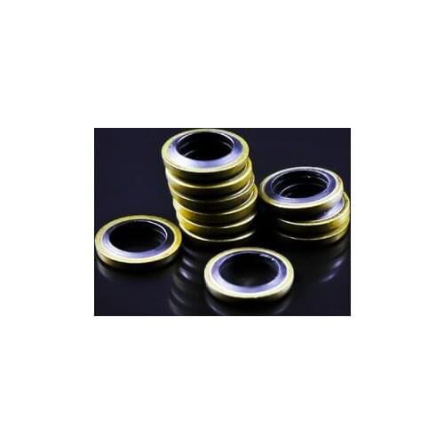 M6 metal rubber bonded washer o ring seal gasket Nitrile Oil hydraulic joint thread Tube M6 8 10 1216 20 24 30 36 42 45 48 52 60