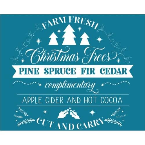 8.5 X 11" Reusable Self- Adhesive Silk Screen Stencils Christmas Home Decoration Pillow Bag Photo Craft Mesh Transfers Film