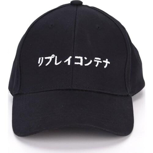 Fashion snapback caps men Solid Japanese Letter adjustable baseball hats for Men Women hip hop baseball cap