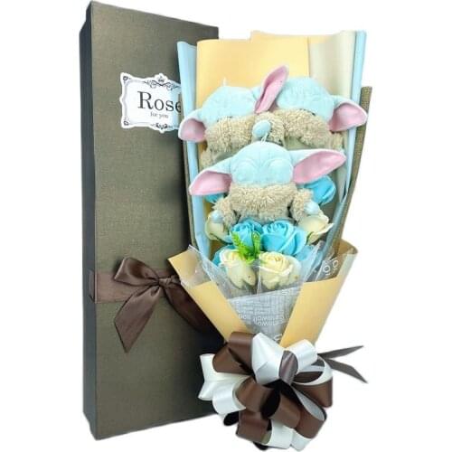 Cartoon Bouquet Plush Toy Flower Bouquet Movie Peripheral Toy Home Decoration Creative Valentines Day Christmas Halloween Gift