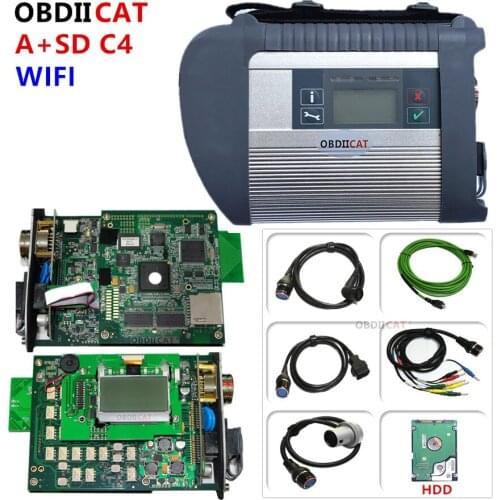 New High Quality Full Chip NEC Relays SD Connect Compact 4 C4 Software 2020.6 Diagnostic-tool SD C4 with Wifi (12V+24V)