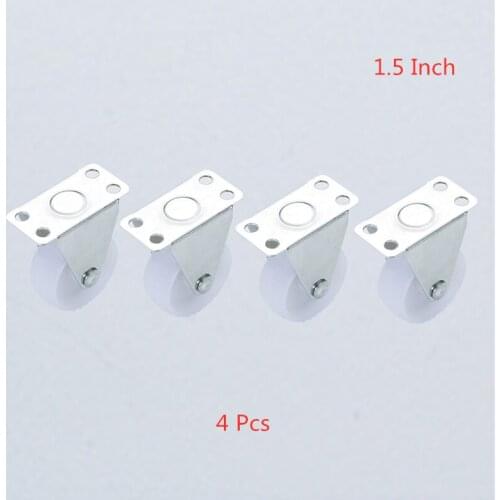 4 Pcs/Lot 1.5 Inch Steering Wheel Foot White Pp Flat Plate Directional Furniture Diameter 27m Wear