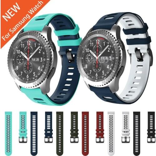 For Samsung Galaxy Watch Active2 Correa Silicone Band 46mm 42mm Gear S3 Classic and Frontier Strap Watchband Bracelet