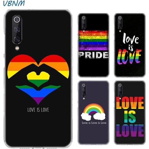 Gay Lesbian Lgbt Rainbow Art Silicone Case For Xiaomi Note 10 9 8 lite A3 5X 6X CC9 CC9E 9SE 8SE 9T F1 Bags Cover