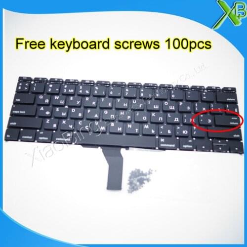 Brand New Small Enter RS Russian keyboard+100pcs keyboard screws For MacBook Air 11.6" A1370 A1465 2010-2015 Years