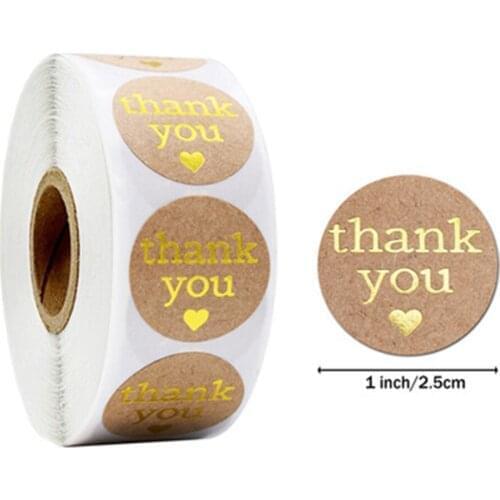 "THANK you for your order""Handmade with love"sticker for envelope sealing labels sticker gold sticker Candy Cake Gift Box Tag