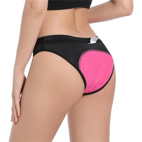 Mountain Cross-Country Bike Elastic Silicone Shock Absorption Solid Color Panties Breathable And Sweat-Absorbent Ladies Shorts
