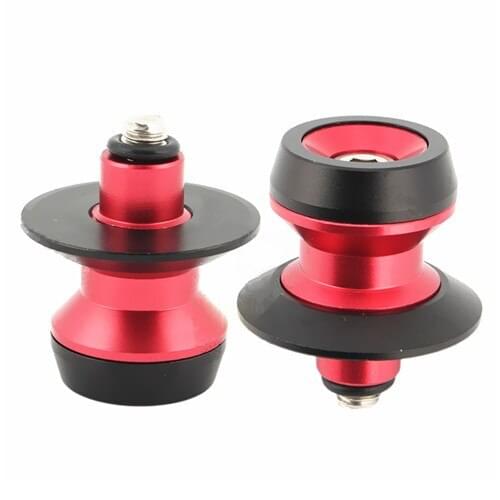 Motorcycle Universal CNC Swingarm Swing Arm Spools Spool Sliders Stand Bobbins 10mm Cruiser Chopper Cafe Racer Old School Bobber