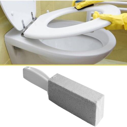 1Pc Natural Pumice Stone Toilets Brush Quick Cleaning Stone Cleaner With Long Handle For Toilets Sinks Bathtubs Plastic Handle
