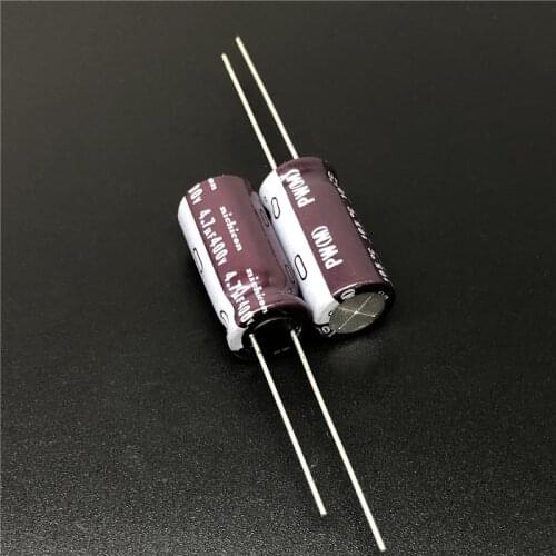 10pcs/100pcs 4.7uF 400V NICHICON PW Series 10x20mm Low Impedance Long Life 400V4.7uF Aluminum Electrolytic capacitor