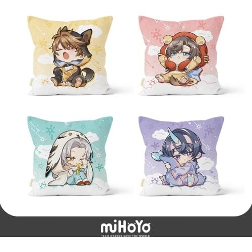 Anime Tears of Themis Vilhelm Libra Marius Raven Square Soft Plush Doll Stuffed Toys Cartoon Throw Pillow Props Cushion Gifts