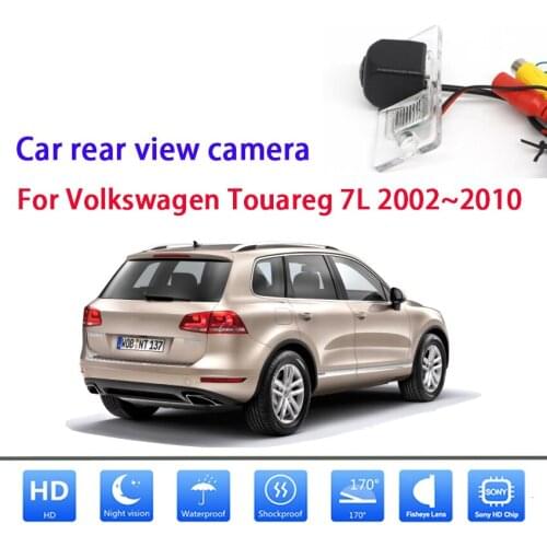 Car Rear View Camera For Volkswagen Touareg 7L 2002~2010 CCD Night Vision Reversing Camera License Plate Camera