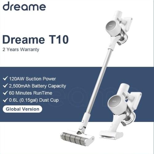 Dreame T10 Handheld Wireless Vacuum Cleaner 2 in 1 Wall Mount 20kPa Cordless Cyclone Filter Dust Collector floor Carpet Cleaner