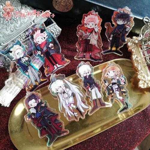 HOT Anime Jujutsu Kaisen Laser Keychain Badge Gojo Satoru Yuji Itadori Fushiguro Megumi Nanami Kento Pendant Fashion Toy Cosplay