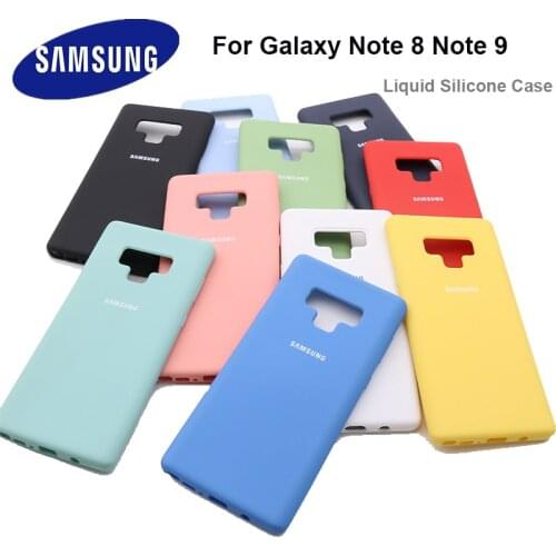 For Samsung Galaxy Note 8 Note 9 Case Soft Liquid Silicone Shockproof Soft Case For Galaxy note 9 note 8 Protection Cover Case