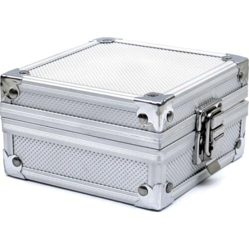 Silver Aluminium alloy Tattoo Machine Box Case for Storage Display Machine Gun