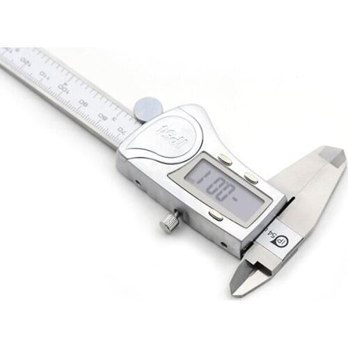 Digital Caliper Measuring Tool Stainless Steel Vernier 150mm with LCD Screen Inch/Millimeter Conversion