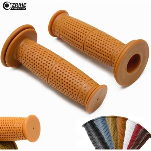 For SUZUKI RV90 K90 ST250 250 ST250E type TU250X 7/8'' 22mm Motorcycle Handle Grips Cafe Racer motorbike Vintage Handlebar grip