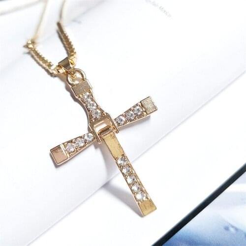 Mens Cross Necklace popular accessories hip hop fashion versatile pendant men and women couple necklace accessories