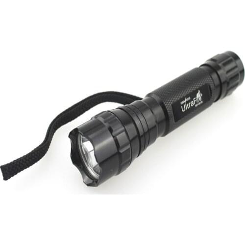 U-F 501B 1xCREE XP-L V5 1800 Lumens Cold White Light SMO OP LED Flashlight Camping Torch Repair Using(1x18650)