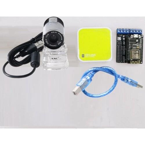 Smart Video Control Kit for Robot Arm Tank/car Chassis Remote Control Kit by ESP8266 NodeMCU Board+Openwrt Router Camera RC Toy