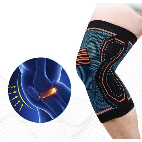 1PC Knee Compression Sleeves Sports Cycling Fitness Knee Support Breathable Knee Protective Pad Knee Support Braces