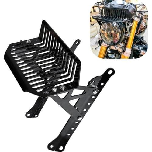 RnineT Headlight upper Rack Motorcycle Upper Front Headlamp Luggage Rack Mount Bracket For BMW R nine T Scrambler Pure R9T Black