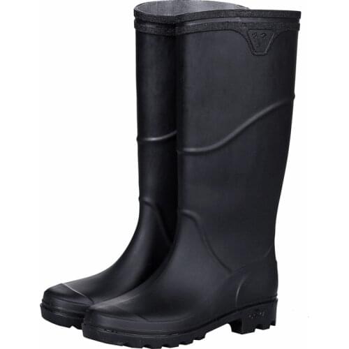 New Mens Long Tube Rain Boots Non-slip Mens Rubber Rainboots High Quality Waterproof Men Water Shoes Male Knee-High Rain Shoes
