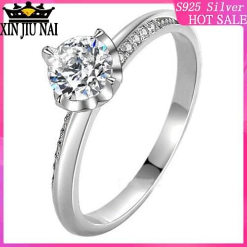 925 Sterling Silver New Products Wedding Bride Elegant Ring Anniversary Holiday Engagement Jewellery diamond rings for women