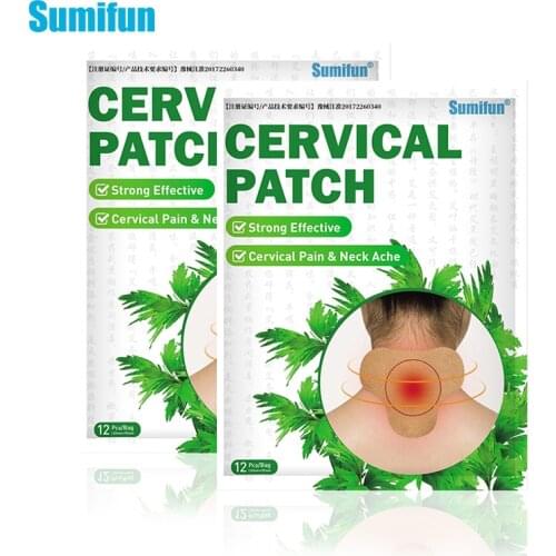 24pcs Neck Pain Relief Patch For Arthritis Joint Cervical Spondylosis Pain Relief Stickers Wormwood Extract Medical Plasters